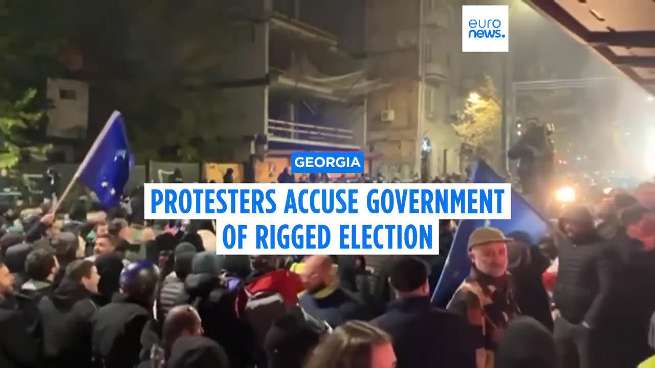 Georgian police break up anti-government protests