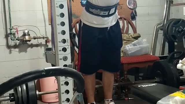 260 x 5 second set front squat