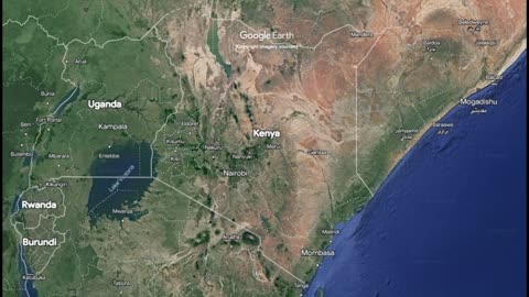 "Kenya 🌍 Expedition: Google Earth Zoom Across 580,367km! #ExploreKenya"