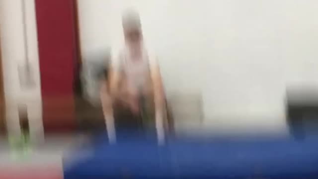 This trampoline is soo bouncy!