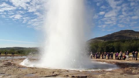 Shower in earth