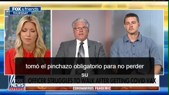 POLICIA RECIBE VACUNA OBLIGATORIA Y AHORA NO PUEDE CAMINAR
