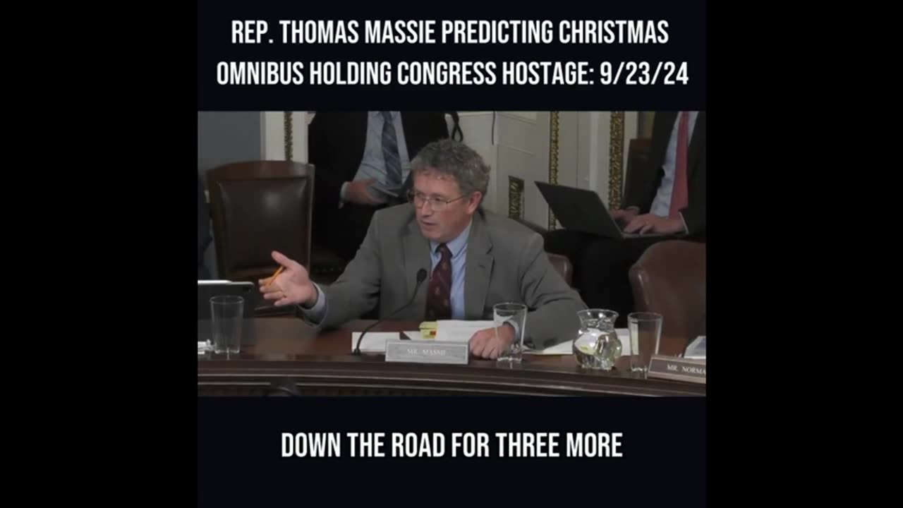 In September Massie Predicted Congress Would Want To Pass BIG Sp