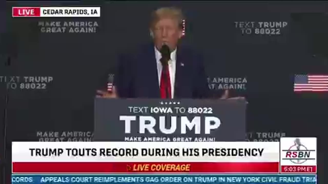 Trump reads criminal evidence against Joe Biden on national TV