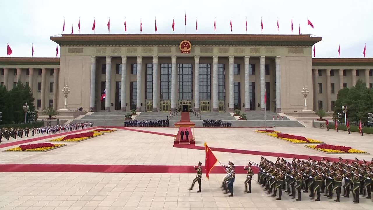LIVE: Chinese President Xi Jinping holds a welcome ceremony for Russian President Vladimir Putin