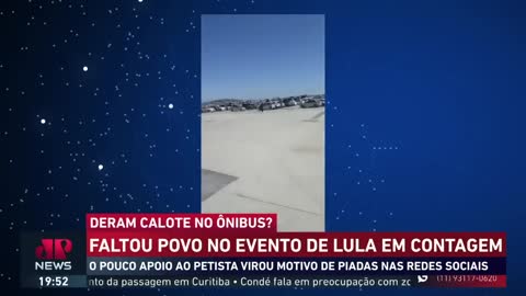 Faltou povo no evento de Lula em cidade de Minas Gerais