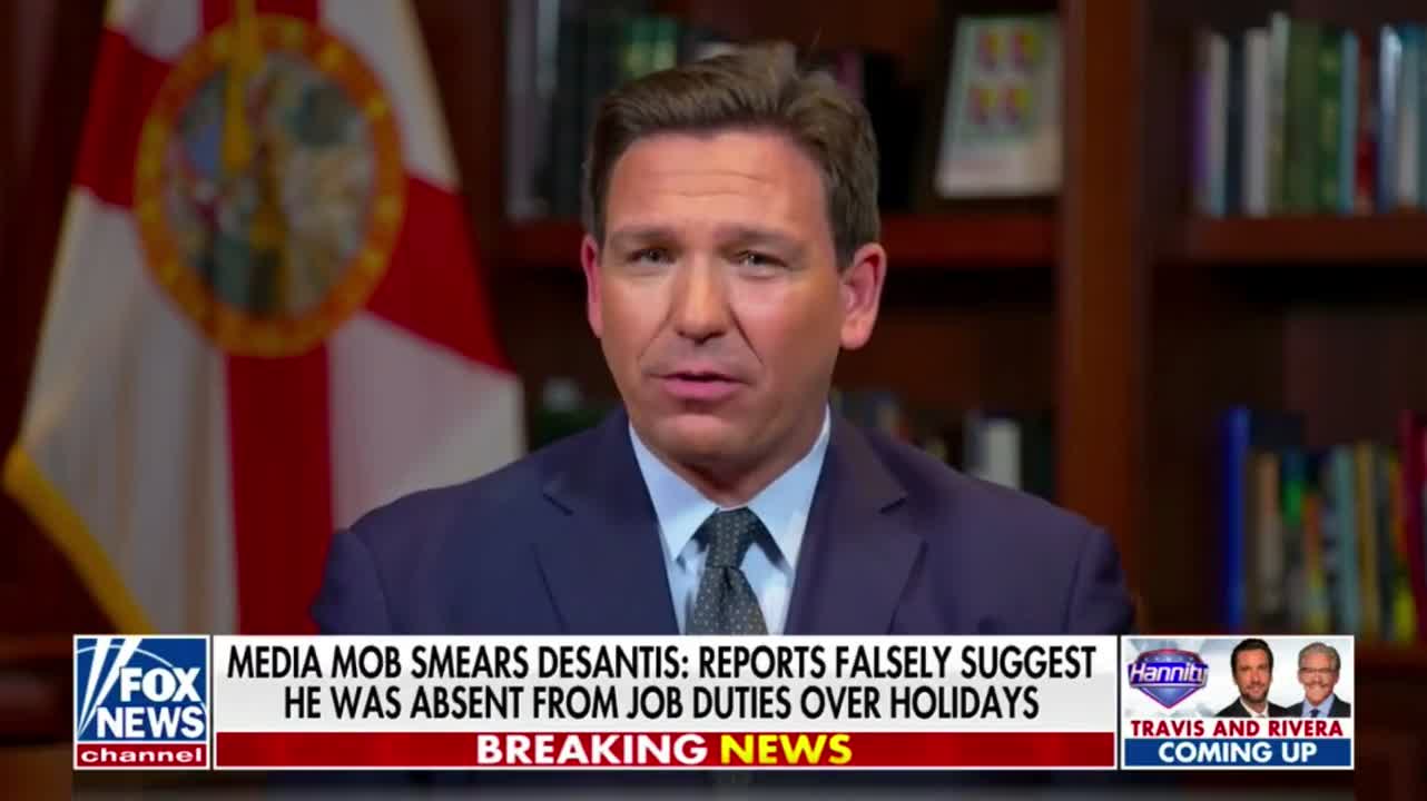 Gov. Ron DeSantis reacts to critics such as AOC accusing him of being missing when he was accompanying his wife to cancer treatments