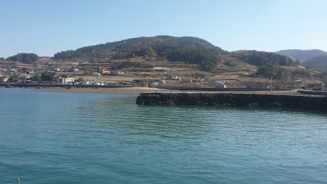 Sea fishing scenery in Yeosu, Korea