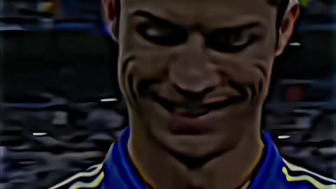 Ronaldo evil smile .