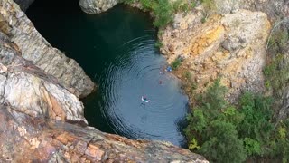 Woman Faces 82-Foot Cliff Jump