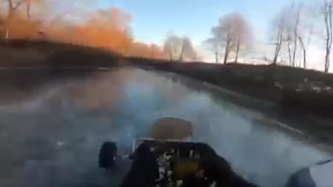 Togliatti karting driver fell through the ice near Dimitrovgrad