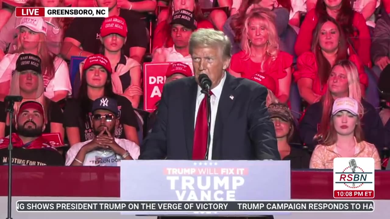 President Trump Holds a Rally in Greensboro, NC - 11/2/24