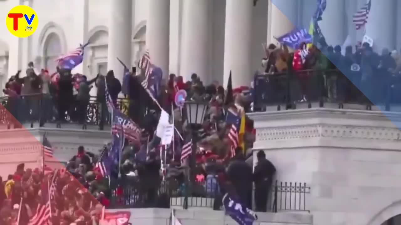 Rioting in Washington as Trump supporters storm the Capitol and shut down Congress by force