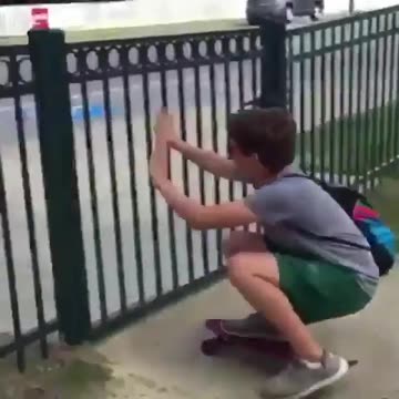 Epic Skate Fail: The Gate Collision #SHORT