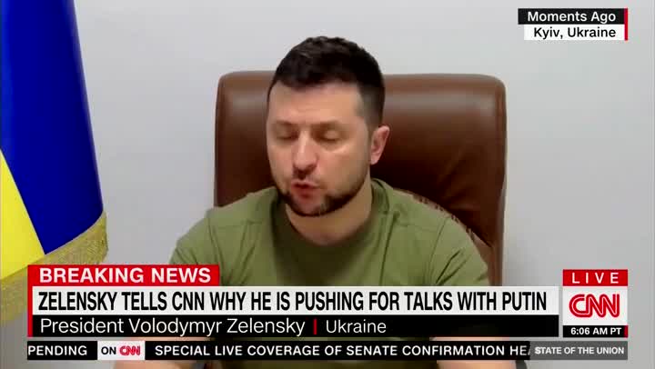 Zelensky Says He Wants Talks With Putin, Failure Means ‘Third World War’