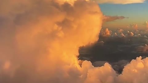 Wonderful clouds and sunset