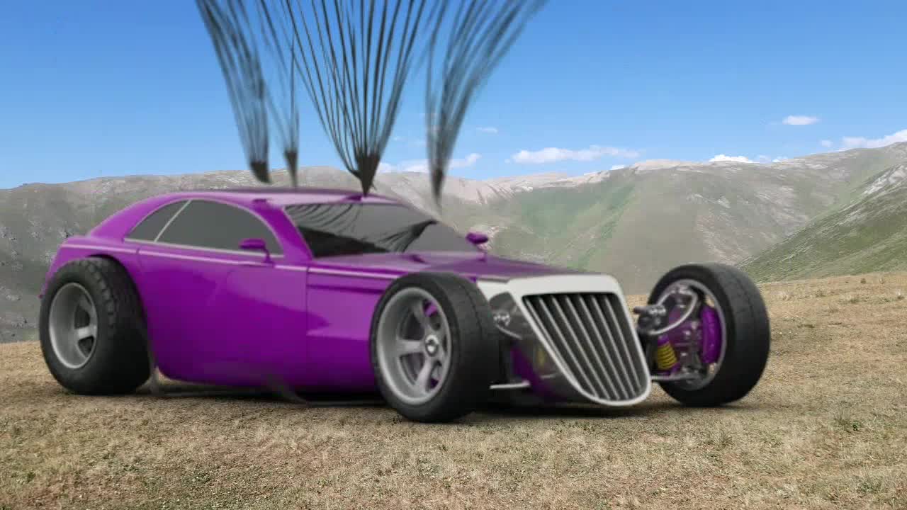 CAR LANDED ON THE TOP OF THE MOUNTAIN