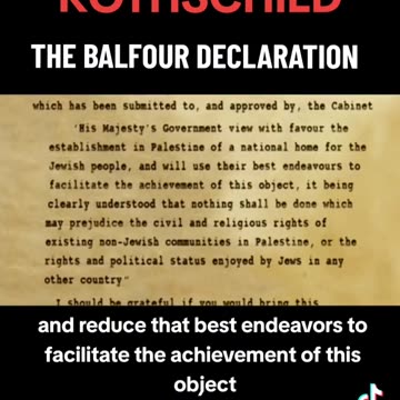 Rothschild and the Balfour Declaration