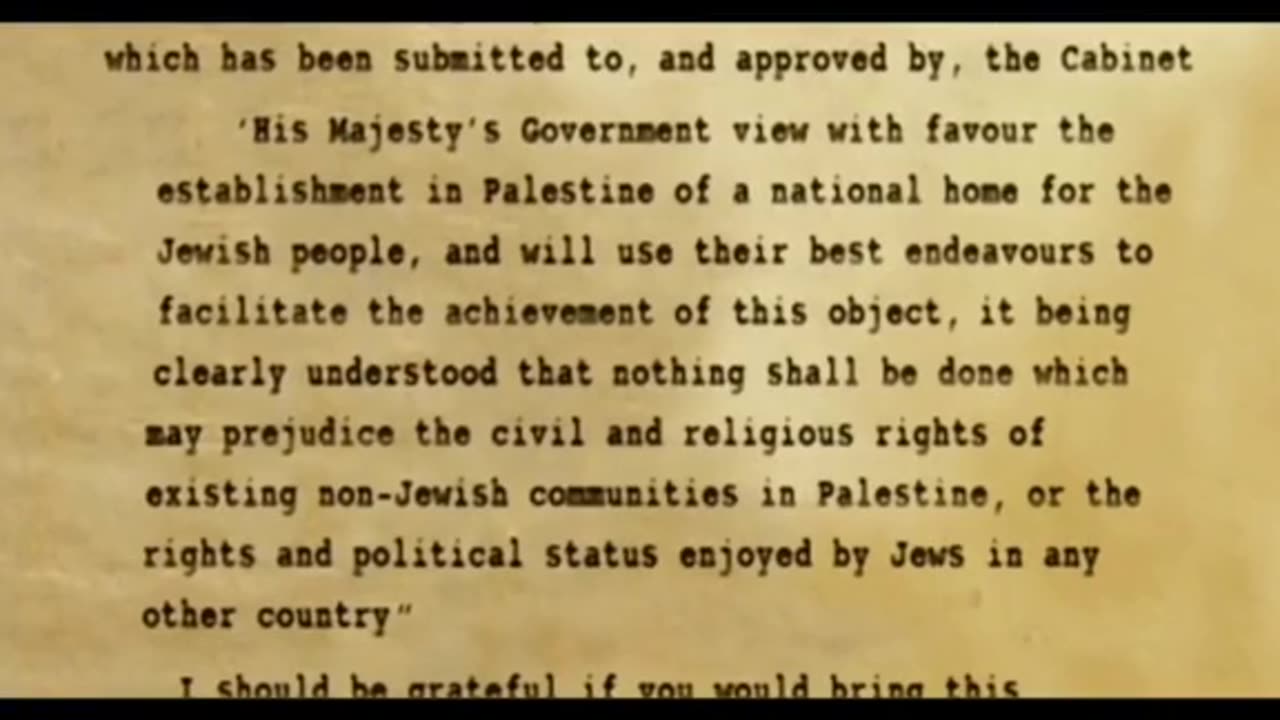 Rothschild and the Balfour Declaration