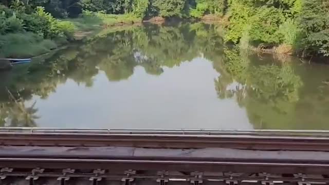 Nature loves with train 🚆 traveling