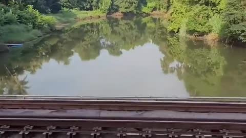 Nature loves with train 🚆 traveling