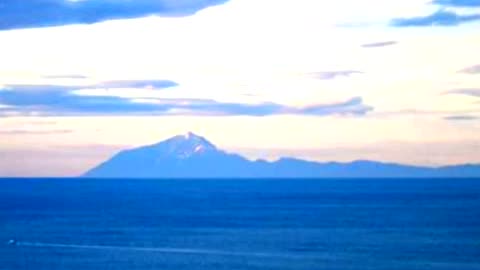 Athos Mountain from Kavala