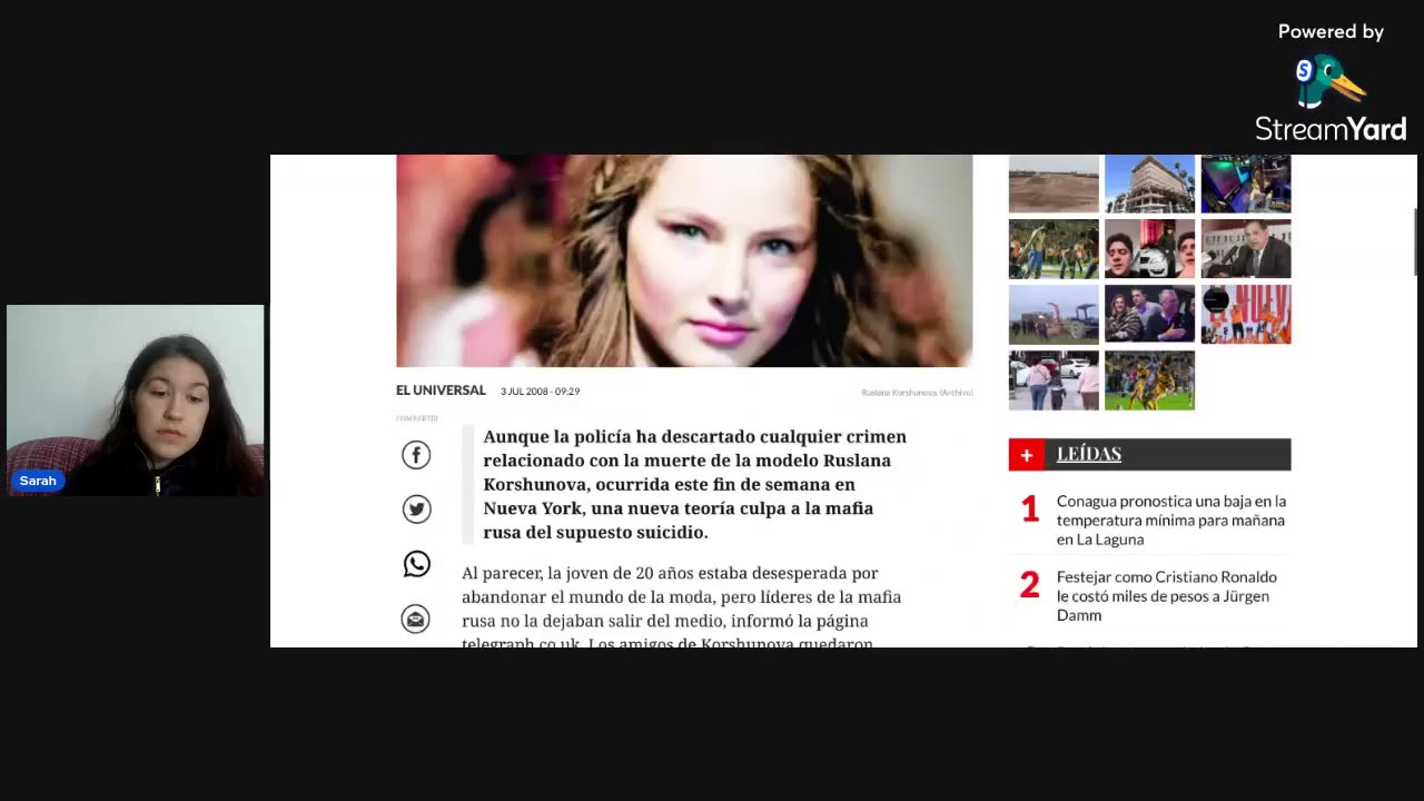 Ruslana,la rosa del mundo y Epstein