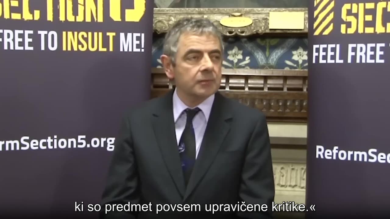 Rowan Atkinson o svobodi izražanja