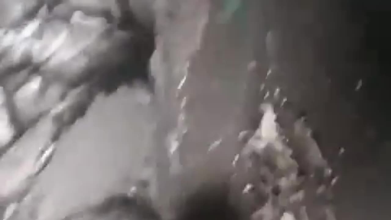 Russian Soldier Films HIMAR Strike that Went Straight Through Building into Basement