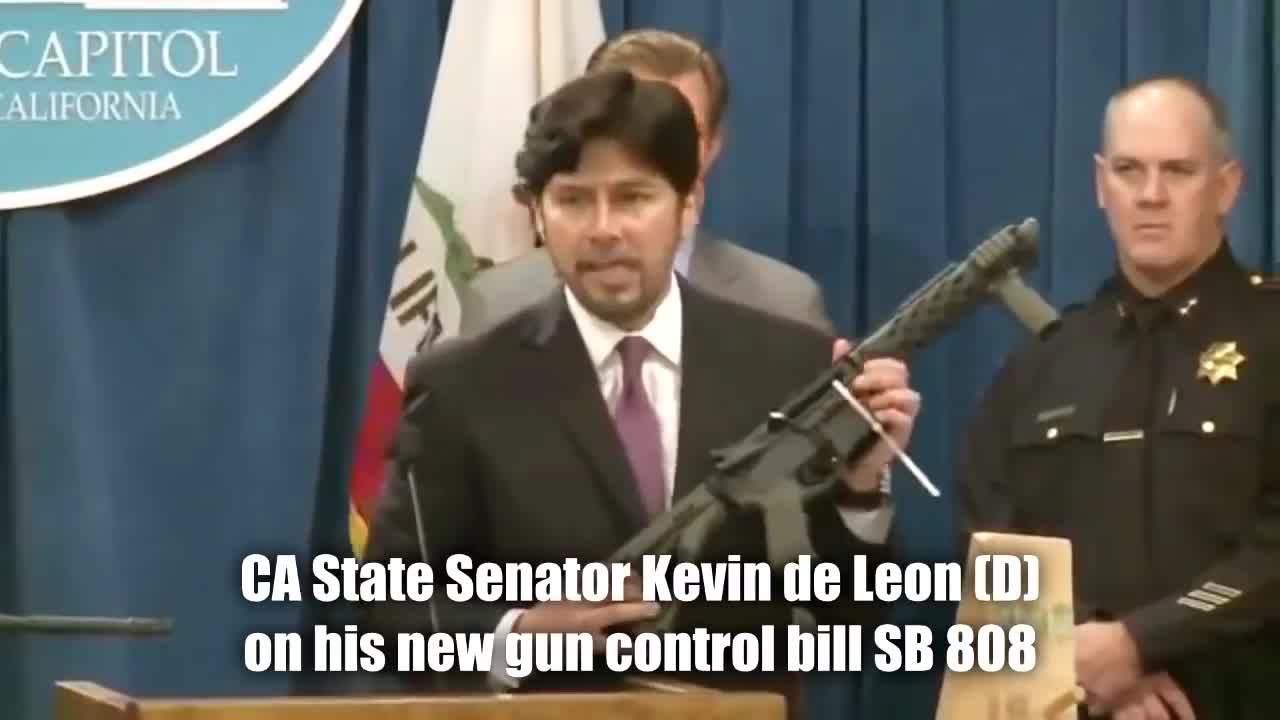 Anti-Gun Senator Kevin De Leon Makes a Fool of Himself