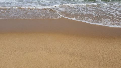 Calm and wavy sea in Sokcho