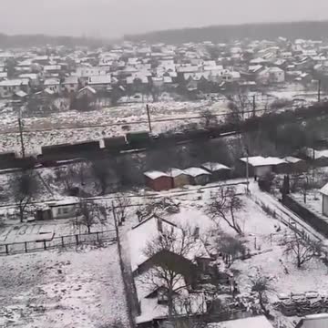 Ukraine - Train filled with Military Armed Forces Equipment