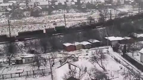 Ukraine - Train filled with Military Armed Forces Equipment