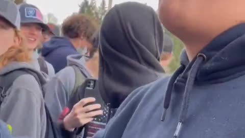 Washougal High School students rebel the mask mandate
