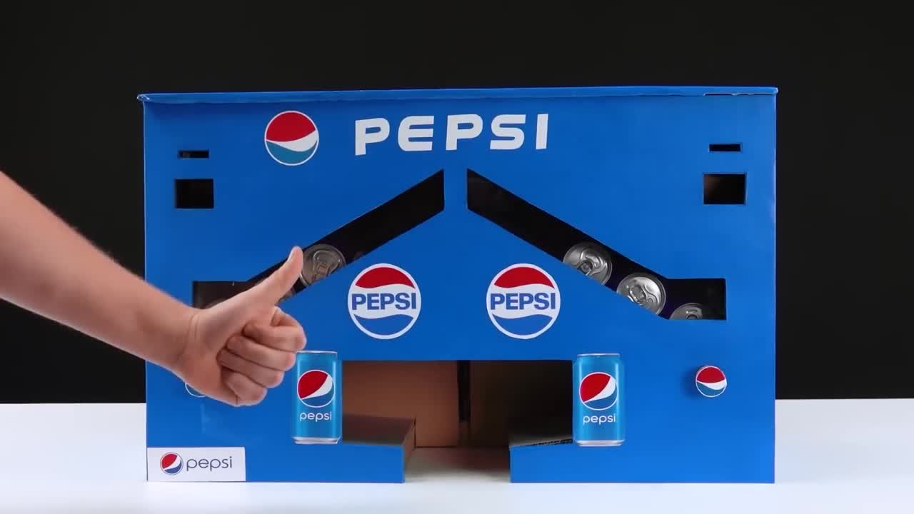 How to Make Pepsi Vending Machine out of Cardboard