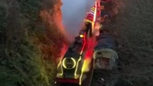 A Christmas train