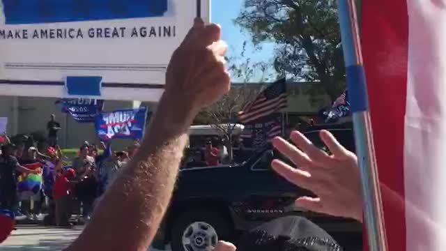 Chasing down president Trump’s motorcade on president’s day 2021