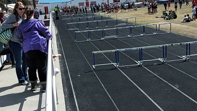 Chloe's first 100m hurdles