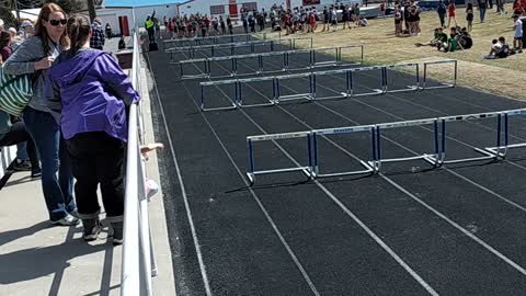 Chloe's first 100m hurdles