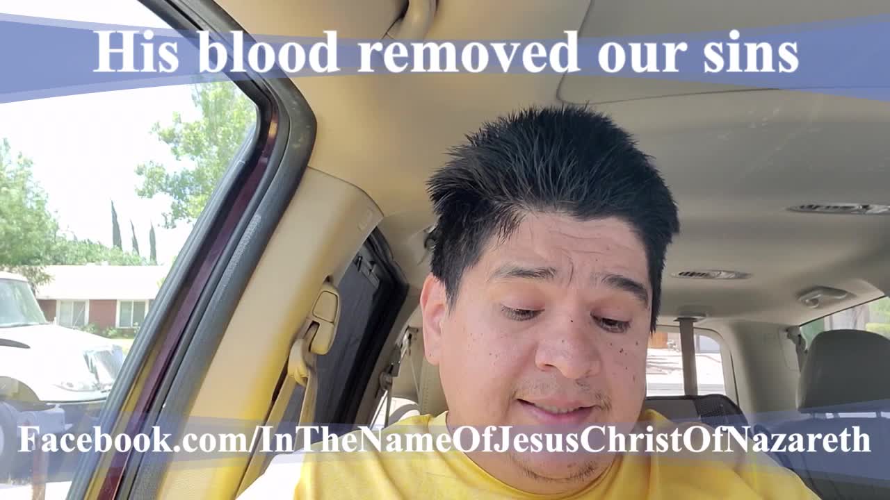 His blood removed our sins