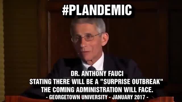 Anthony Fauci - January 2017: "There will be a Surprise Outbreak"