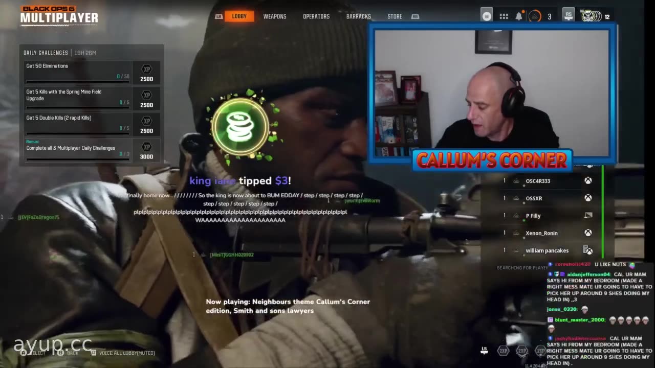 ayupcc - Callum's Corner - 12/11/24 - Brilliant Black Ops