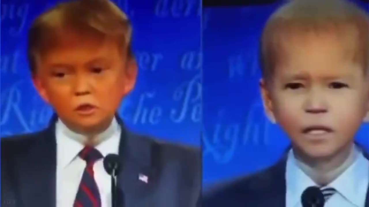 Little Trump debates Baby Joe the Clown