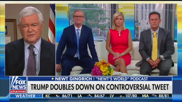 Gingrich Defends Trump: He's ‘Better Off’ When He Shows How ‘Anti-American’ Freshman Four Are