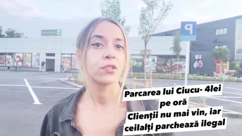 Parcarea lui Ciucu - 4 lei pe ora. Clientii nu mai vin, iar ceilalti parcheaza ilegal