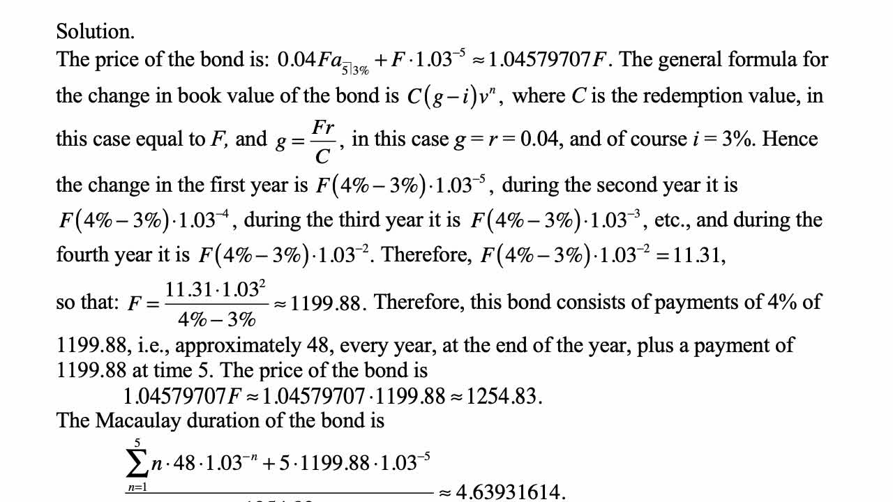 Exam FM exercise for February 26, 2022