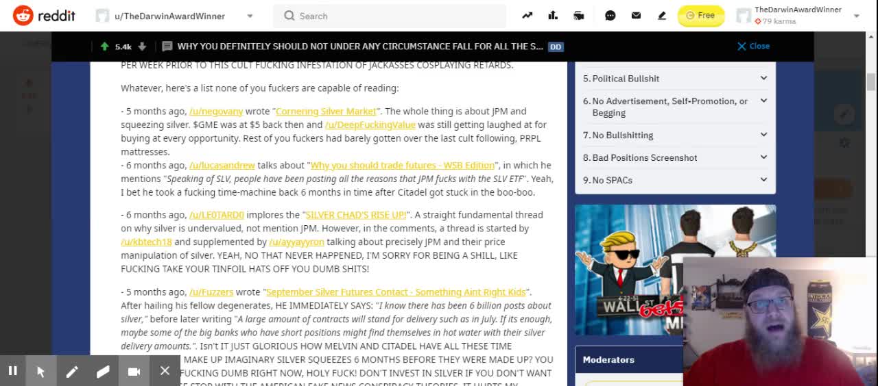 Listen to the Media? Buy SLV? Buy Physical? Degenerates Only! GME Only Rocket?