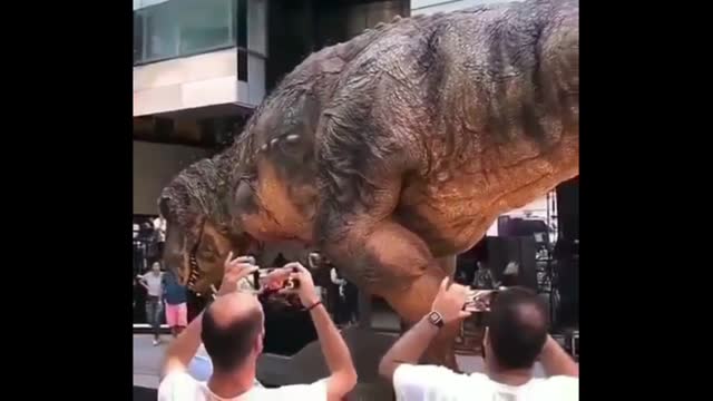 Realistic Dinosaur Creation in film city