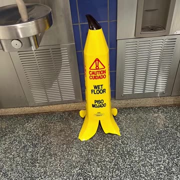 I saw a huge banana!