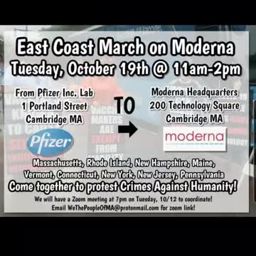 Modern Pfizer protest